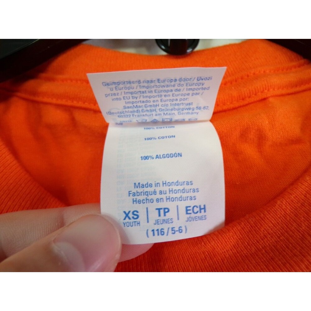 Six Seven Boys T Shirt XS 5-6 Orange Robot Graphic Short Sleeve Tee - Picture 2 of 2